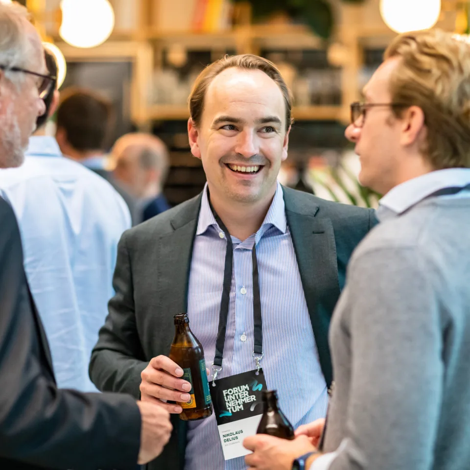 Unternehmer TUM Munich Urban Colab Event 7 Networking mit Getraenken